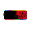 350x600x3mm F-01 Rubber Thermal Transfer RGB Luminous Non-Slip Mouse Pad(Red Fox)