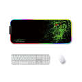 350x600x3mm F-01 Rubber Thermal Transfer RGB Luminous Non-Slip Mouse Pad(Brontosaurus)