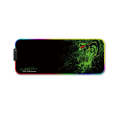 350x600x3mm F-01 Rubber Thermal Transfer RGB Luminous Non-Slip Mouse Pad(Brontosaurus)