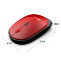 XUNSVFOX XYH60 1600 DPI 6-keys Charge Mute Wireless Mice, Colour: 2.4G+Bluetooth Pink