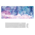 300x800x3mm Marbling Wear-Resistant Rubber Mouse Pad(Cool Starry Sky Marble)