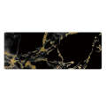 300x800x3mm Marbling Wear-Resistant Rubber Mouse Pad(Black Gold Marble)