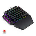 K700 44 Keys RGB Luminous Switchable Axis Gaming One-Handed Keyboard, Cable Length: 1m(Red Shaft)