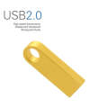 SE9 USB 2.0 Car Metal U Disk High-Speed Transmission U Disk, Capacity: 4GB (Golden)