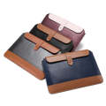Horizontal Microfiber Color Matching Notebook Liner Bag, Style: Liner Bag+Power Bag(Gray + Brown)...