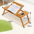 741ZDDNZ Bed Use Folding Height Adjustable Laptop Desk Dormitory Study Desk, Specification: Large...