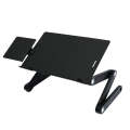 T8 Aluminum Alloy Folding & Lifting Laptop Desk Office Desk Heightening Bracket with Mouse Board ...