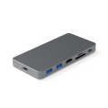 Blueendless Mobile Hard Disk Box Dock Type-C To HDMI USB3.1 Solid State Drive, Style: 7-in-1 (Sup...