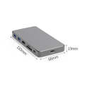 Blueendless Mobile Hard Disk Box Dock Type-C To HDMI USB3.1 Solid State Drive, Style: 7-in-1 (Sup...