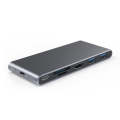 Blueendless Mobile Hard Disk Box Dock Type-C To HDMI USB3.1 Solid State Drive, Style: 6-in-1 (Sup...
