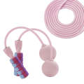 Fitness Fat Burning Exercise Cordless Skipping Rope with Weight Ball(Cherry Pink + Long Rope)