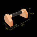 1 Pair Push-Ups Bracket Wooden Single Parallel Bars Inverted Frame, Specification: 25cm