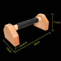 1 Pair Push-Ups Bracket Wooden Single Parallel Bars Inverted Frame, Specification: 30cm