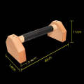 1 Pair Push-Ups Bracket Wooden Single Parallel Bars Inverted Frame, Specification:  40cm