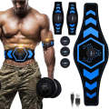 1082 EMS Muscle Training Abdominal Muscle Stimulator Home Fitness Belt(4 Pieces Belt)