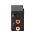 KYHD48 Digital Coaxial Optical Fiber Signal To 3.5mm Analog Audio Output Converter, US Plug(Black)