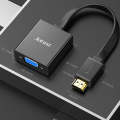 2 PCS Jasoz 1080P HDMI To VGA Converter Oxygen-Free Copper Core, Colour: With Audio Power Supply ...