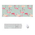 800x300x3mm Office Learning Rubber Mouse Pad Table Mat(5 Flamingo)