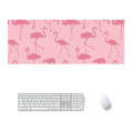 800x300x3mm Office Learning Rubber Mouse Pad Table Mat(7 Flamingo)