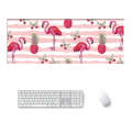 900x400x3mm Office Learning Rubber Mouse Pad Table Mat(1 Flamingo)
