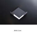 2 PCS Square 8x8x1.5cm Transparent Acrylic Geometric Photo Props Photography Background Plate Orn...
