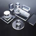 2 PCS Round 8x1.5cm Transparent Acrylic Geometric Photo Props Photography Background Plate Ornaments