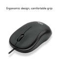 3 PCS Cadeve M220 3 Keys USB Wired Fashion Portable Mouse(Black Gray)