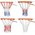 Outdoor Round Rope Basketball Net, Colour: 5.0mm Heavy Polyester(White Red Blue)