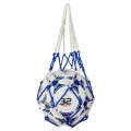Bold Solid Mesh Ball Storage Bag(Blue White)