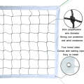 Polyethylene Knotted Four Wraped Sides Beach Volleyball Net For Competition / Training