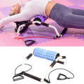 3 In 1 Indoor Multifunctional Yoga Foam Roller + Push-Up Holder + Pull Rope Fitness Equipment Set...