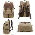 K-011 Outdoor Shoulder Digital Camera Bag Batik Canvas Waterproof Large-Capacity Photography Back...