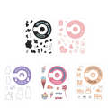 5 PCS 5 in 1 DIY Cute Cartoon  Camera Stickers Set for Fujifilm Instax mini 11(Dessert Animal Ser...