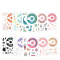 5 PCS 5 in 1 DIY Cute Cartoon  Camera Stickers Set for Fujifilm Instax mini 11(Dessert Animal Ser...