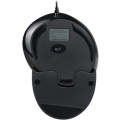DELUX M618 6-Keys Vertical Handheld Mouse Ergonomic Wired Mouse, Cable Length: 1.5m(Black)