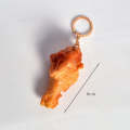 3 PCS Chicken Leg Keychain Simulation Food Model Toy Shooting Props