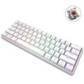 LEAVEN K28 61 Keys Gaming Office Computer RGB Wireless Bluetooth + Wired Dual Mode Mechanical Key...