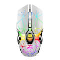 LEAVEN 7 Keys 4000DPI USB Wired Computer Office Luminous RGB Mechanical Gaming Mouse, Cabel Lengt...