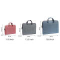 LiSEN LS-116 Simple Laptop Bag Business Laptop Liner Bag, Size: 11.6 inch(Snowflake Nylon Gray)