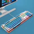 104 Keys Green Shaft RGB Luminous Keyboard Computer Game USB Wired Metal Mechanical Keyboard, Cab...