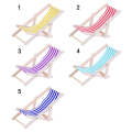 2 PCS 1:12 Beach Lounge Chair Simulation Model Outdoor Beach Scene Shooting Props Can Be Folded(S...