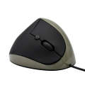 JSY-05 6 Keys Wired Vertical Mouse Ergonomics Brace Optical Mouse(Silver Gray)