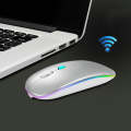 Y20 4 Keys Colorful Glow Charging Mute Mouse Notebook Game Wireless Mouse, Colour: 2.4G + Bluetoo...