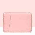 Baona BN-Q004 PU Leather Laptop Bag, Colour: Double-layer Pink, Size: 15/15.6 inch