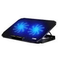 ICE COOREL N106 Laptop Base Adjustment Radiator Dual-Fan Notebook Cooling Bracket, Colour: Luxury...