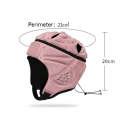 1933 Soft Football Helmet Sport Roller Skating Protective Cap(Pink Yarn)