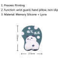 Silicone Hand Rest Thickened Wrist Mouse Pad(RJ-011 Cat Star)
