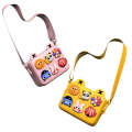 Small Camera Case Box Shoulder Messenger Satchel Bag for Children Cartoon Camera(Yellow)