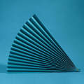 69x39cm Photo Props Hard Cardboard Folding Fan Photography Background Folded Paper(09 Lake Blue)