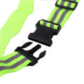 Outdoor Adjustable Night Running And Cycling Reflective Waistband, Specification: 5cm Width(Green)